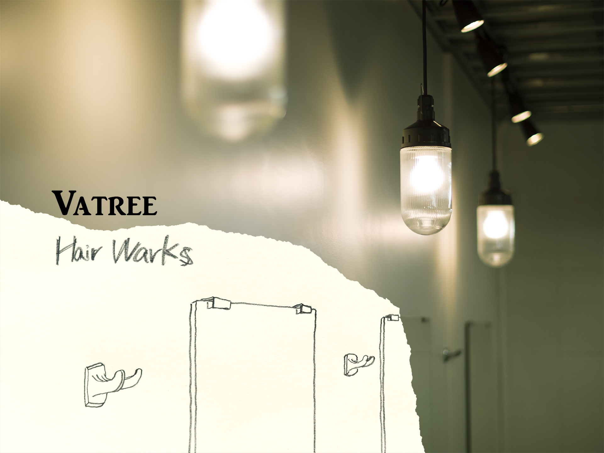 代々木公園の美容室VATREEの落ち着いた店内とセット面